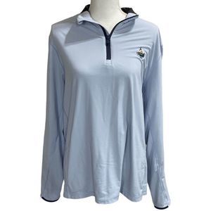 Greyson Blue Quarter Zip High Neck Long Sleeve Shirt Men's Size XL Golf